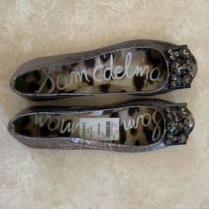 Sam Edelman Metallic Ballet Flats.